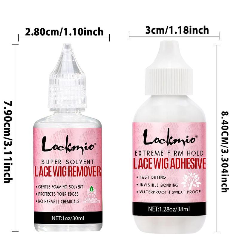 Hair Wax Stick Set (3 Counts), Lace Wig Glue Removers, Wig Edge Control Gels, Professional Hair Styling Tools For Women