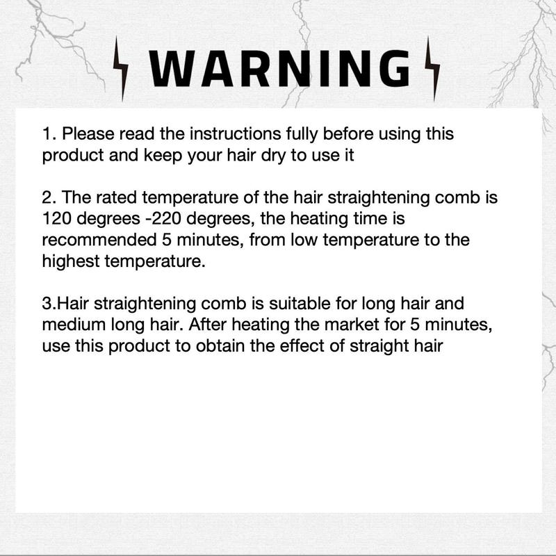 Hair Straightener Brush, Negative Ion Hair Straightener Brush, Ceramic Heated Hair Straightener, Automatic Hair Styling Tool for Home & Salon Use