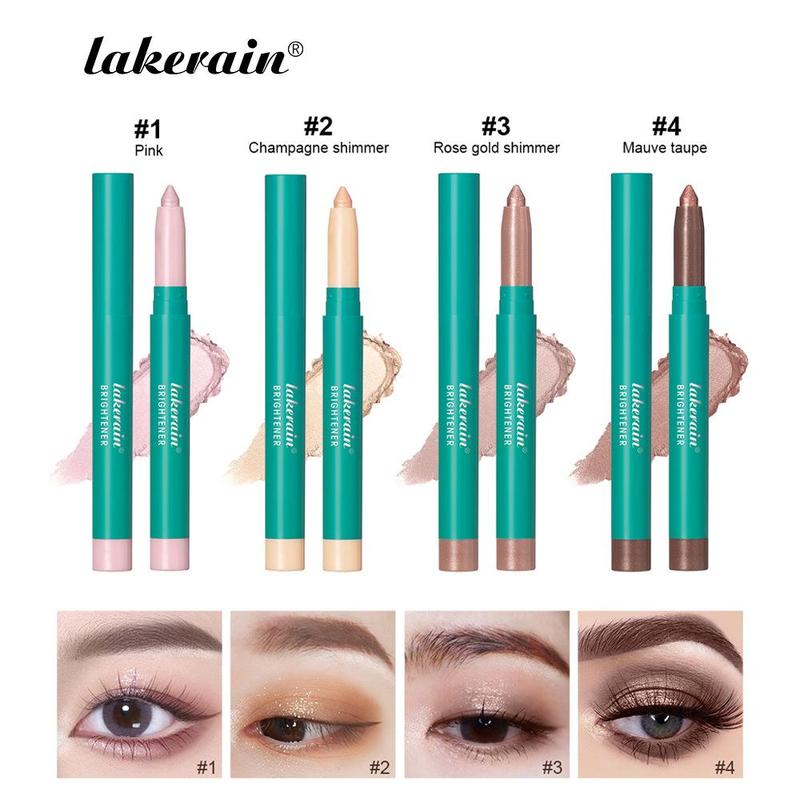 Long Lasting Eyeshadow Pen, 4 Counts set Shimmering Eye Shadow Pen, High Pigmented Eye Shadow Pen, Eye Brightener Stick, Great for Women & Girls