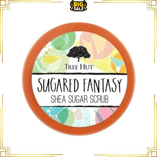 Tree Hut Sugared Fantasy Shea Sugar Scrub | Exfoliating Body Scrub Removes Dead, Dry Skin for a Soft & Hydrated Feel | Nourishing Essential Body Care | 18 fl oz.