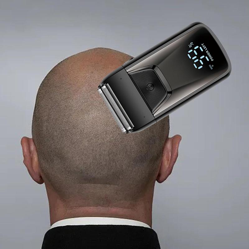 2 in 1 Electric Beard Trimmer, Portable Rechargeable Waterproof Beard Shaver, Wet & Dry Shave Beard Trimmer for Men