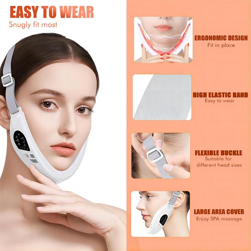 Electric V-face Massager, Facial Massage V Line Lifting Electric Face Slimming Tool, Multifunctional Facial Face Lifting Beauty Neck Lift Face Massager