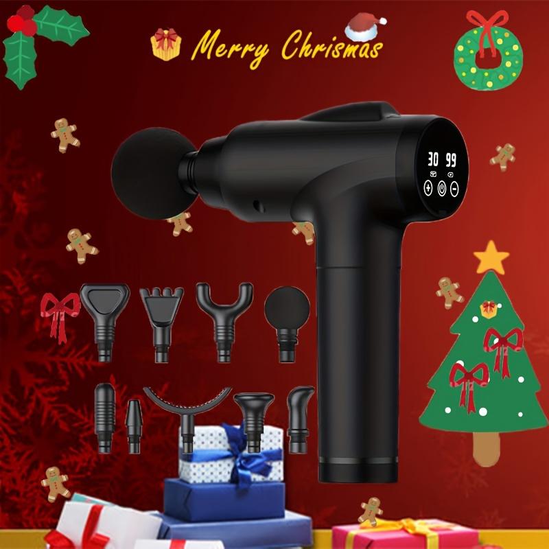 new Black Deep Massage Gun, Handheld Electric Muscle Massager, High-intensity Impact Massage Device For Relaxing The Body, With 9 Accessories And 30 Speeds
