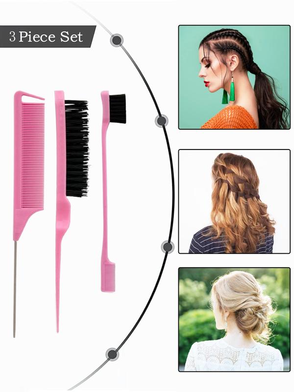Hair Accessories Tool Set, Including Hair Comb & Hair Claw & Hair Ties & Hair Pulling Needle, Fashion Hair Accessories for Women & Girls
