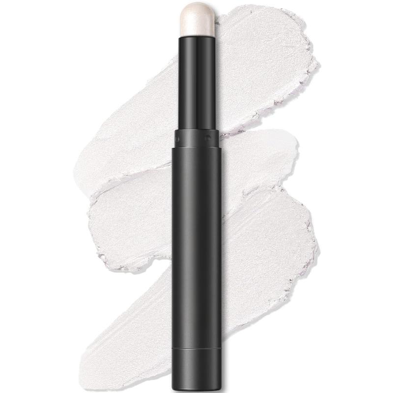Shimmer andCream Eyeshadow Stick,Smooth Brilliant Eye Brightener Pencil for Women,Long LastingEye Shadow and Liners Makeup,FROST Temogu