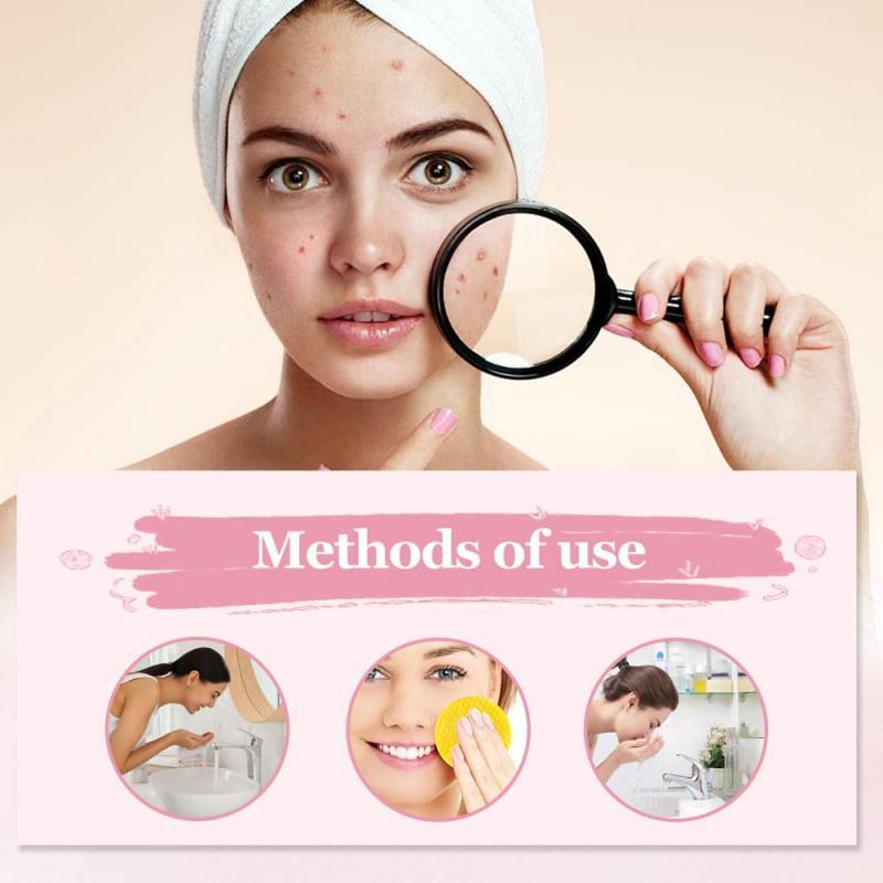 Kojic Acid & Turmeric Cleansing Pads, 40pcs pack Facial Cleansing Pads, Compressed Facial Sponges for Cleansing & Exfoliating