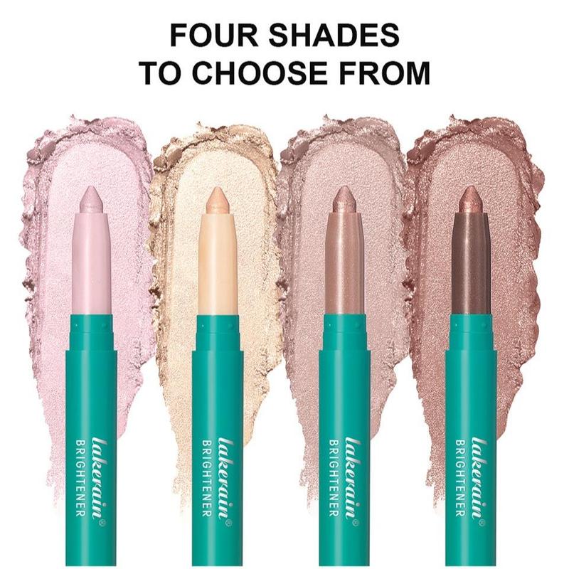 Long Lasting Eyeshadow Pen, 4 Counts set Shimmering Eye Shadow Pen, High Pigmented Eye Shadow Pen, Eye Brightener Stick, Great for Women & Girls
