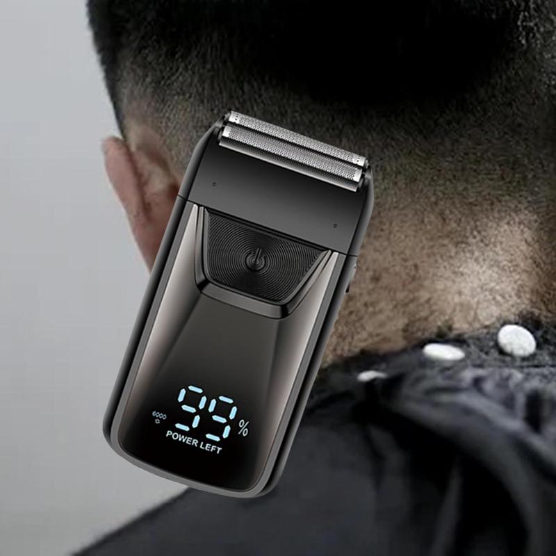 2 in 1 Electric Beard Trimmer, Portable Rechargeable Waterproof Beard Shaver, Wet & Dry Shave Beard Trimmer for Men
