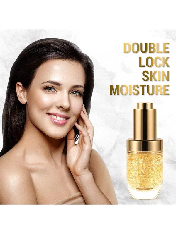 Mothers Day Gifts for Mom, 24K Golden Face Serum Moisturizer Enriched with Serum, Hyaluronic Acid, Cream for Day and Night Wrinkle Reduction, Re-Activate Skin Youth, for Valentine's Day Birthday Gift Hydrating All Skin Types Oil Control Hyaluronic Acid