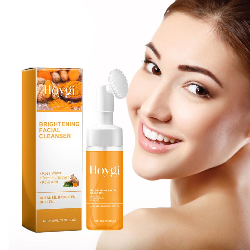Hoygi Turmeric facial cleanser cleans facial skin, lightens acne marks and moisturizes skin 100ml.Daily Facial Cleanser, Christmas New Year Gift