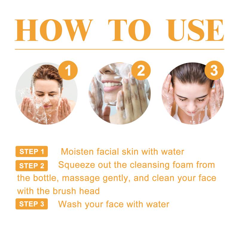 Hoygi Turmeric facial cleanser cleans facial skin, lightens acne marks and moisturizes skin 100ml.Daily Facial Cleanser, Christmas New Year Gift