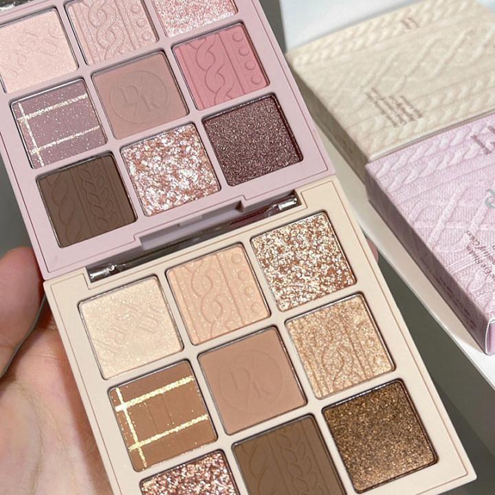 9-color Nude Matte Eyeshadow Palette, Shimmer & Shine Eyeshadow Palette, Matte Glitter Eye Shadows Palette, Ideal Gift for Women & Girls, Cosmetic Tool, Makeup Accessories, Summer Gift, Fall Gift