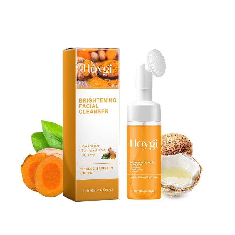 Hoygi Turmeric facial cleanser cleans facial skin, lightens acne marks and moisturizes skin 100ml.Daily Facial Cleanser, Christmas New Year Gift