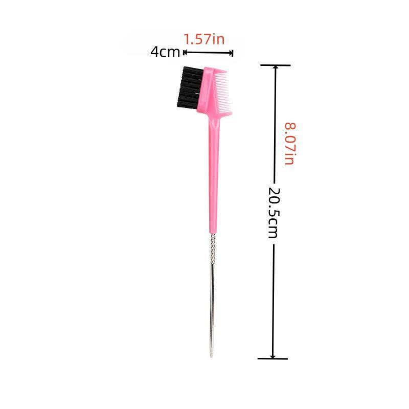 Double-ended Eyebrow Brush, 3 In 1 Hair Comb, Professional Makeup Tool For Women