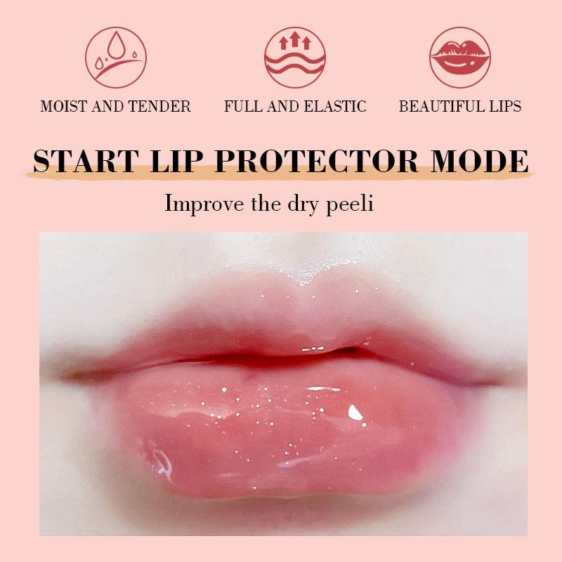 Peach Moisturizing Lip Oil, 3 Counts set Long Lasting Moisturizing Lip Oil, Hydrating Lip Oil, Lip Care Product for Women & Girls, Christmas Gift