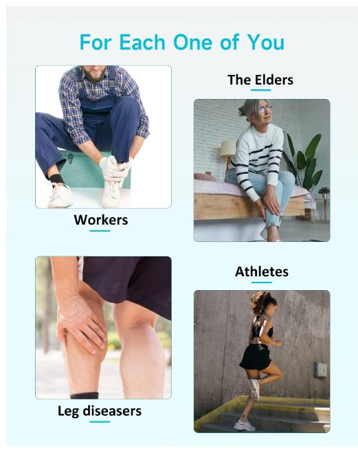 Leg Massager,Calf Foot Massager,Leg Air Compression Massager Boots for Circulation and Pain Relief,6 Modes 3 Intensities 2 Heating Levels 30 Mins Auto-off 2 Extensions
