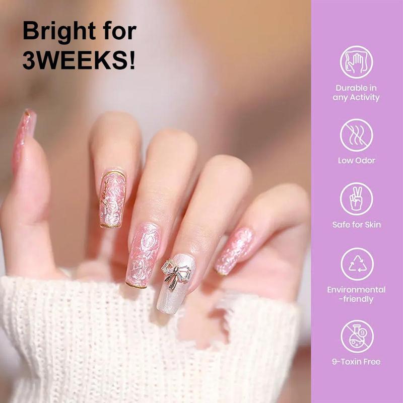 Pearl Color Gel Nail Polish, 6 Counts set Shimmer Pearl White Pink Purple Mermaid Nail Drawing Summer Gel Polish, Soak Off UV LED Gel Polish