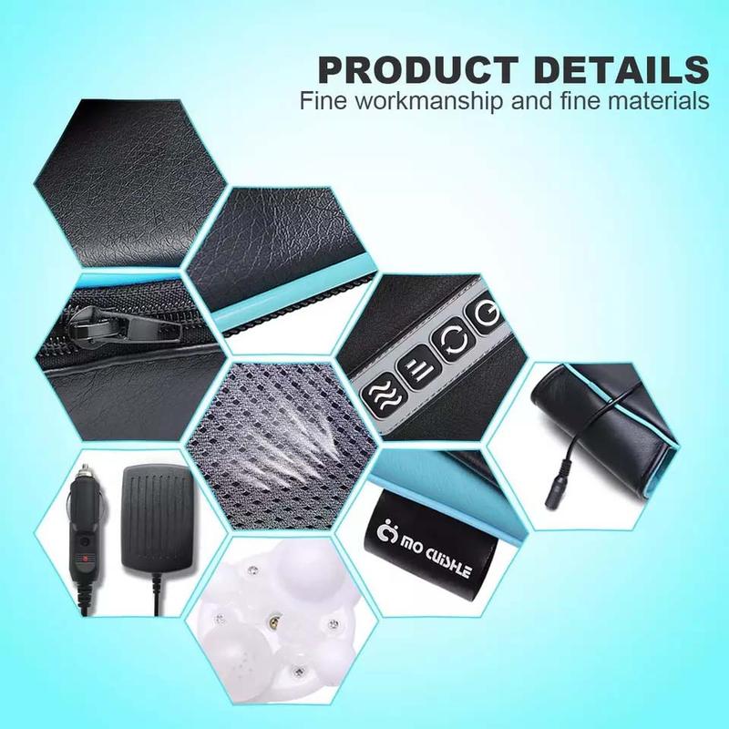 Shiatsu Back Shoulder and Neck Massager with Heat for Deep Therapy and Comfort