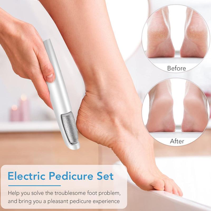 LINKEVAP Summer Electric Foot File, Gentle Adjustable Rotatable Electric  Foot Dead Skin Remover, Callus Remover Tool for Home & Nail Salon Pedicure Care Tool Halloween Gift