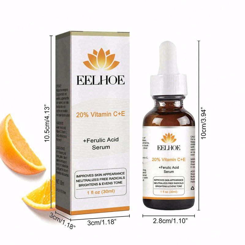 [Free Shipping]Vitamin C E  Ferulic acid serum , All Skin Types Skincare,Vitamin C Facial Serum Essence, Anti Aging Facial Brightening Fragrance Plumper, Fade Dark Spots & hyperpigmentation,  Acne stain Dull Skin, Korean Skincare Skin Repair Comfort