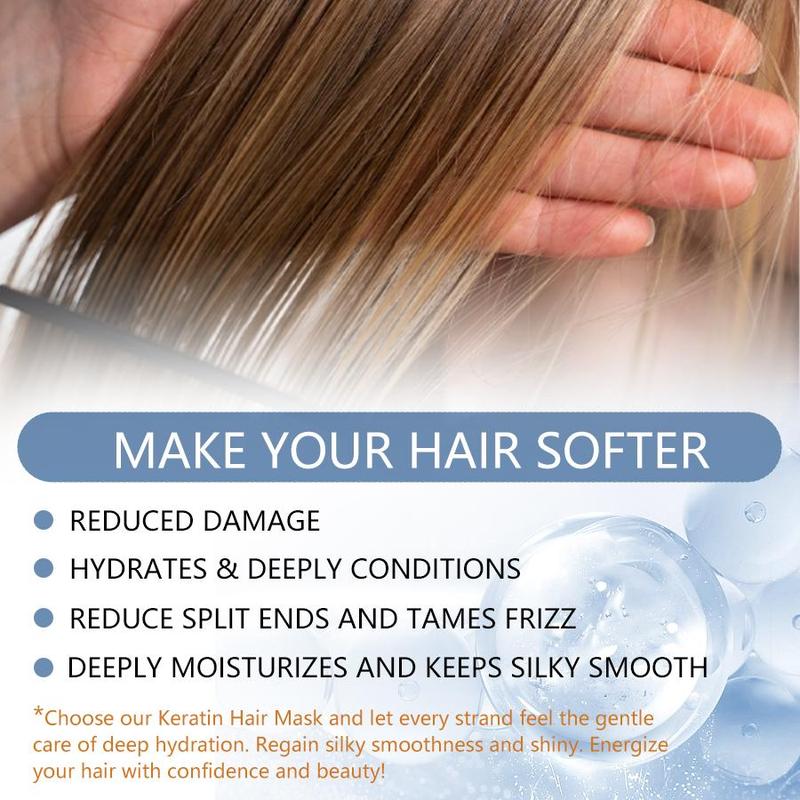 Professional Hair Care Products Set for Women & Men, 3 Counts set Including 1 Curl Defining Cream, 1 Thermal Protection Spray, 1 Hair Mask Conditioner