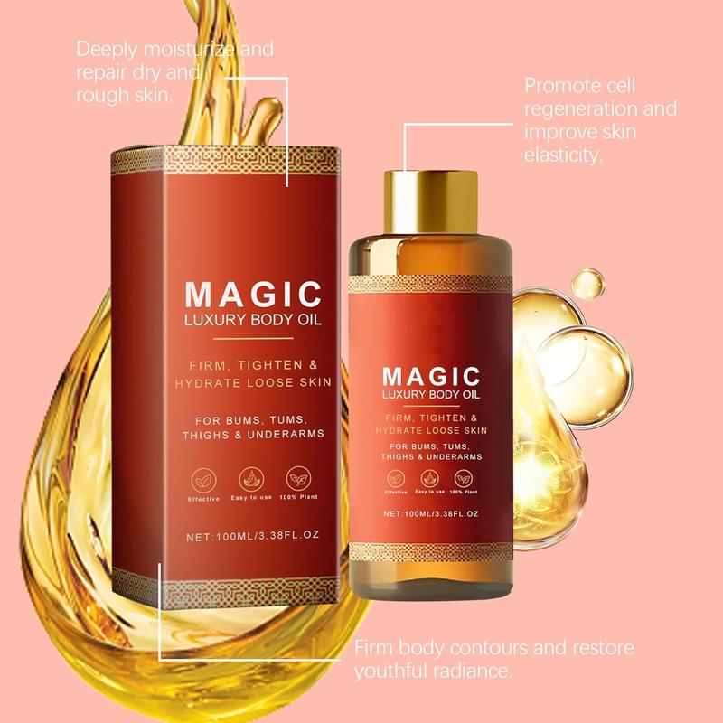ZRW 2Pcs Magic Body Oil,Firming Oil,Besque Magic Luxury Body Oil,for Full Body Use(100ml 3.38Fl Oz)