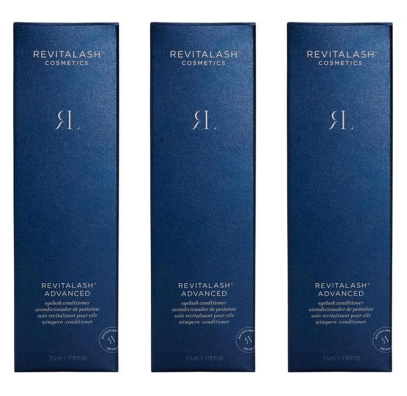 3 pack of RevitaLashCosmetics, RevitaLashAdvanced Eyelash Conditioner, Lash Enhancing Serum, Physician Developed & Cruelty-Free 3.5ml 1.18oz