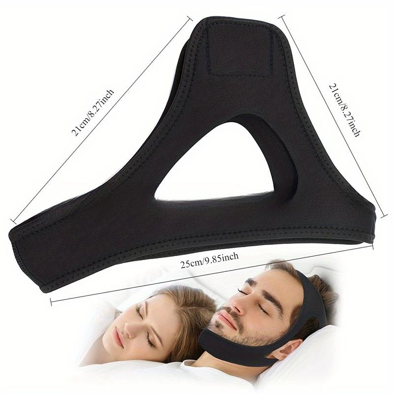Adjustable Anti-Snoring Chin Strap: Corrects Sleeping Mouth Breathing, Talk in Sleep, and Snoring - Comfortable and Convenient for Sleeping