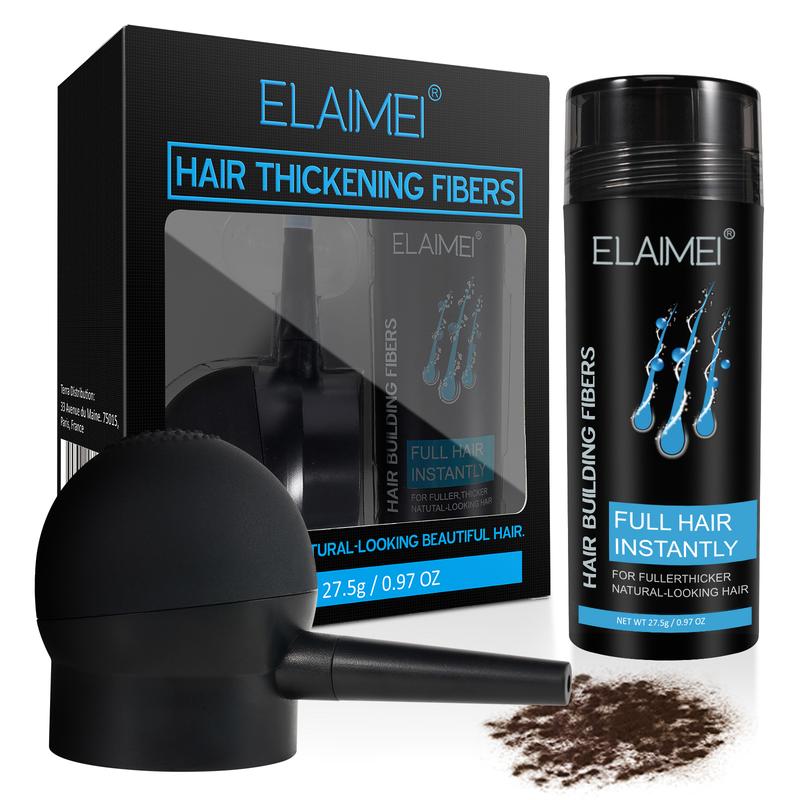 Hair Fibers for Thinning Hair Undetectable Natural Formula - Thicker Fuller Hair in 15 Seconds - Conceals Hair Loss & Look Younger - Designed for Men & Women