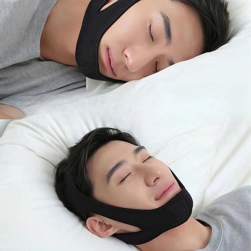 Adjustable Anti-Snoring Chin Strap: Corrects Sleeping Mouth Breathing, Talk in Sleep, and Snoring - Comfortable and Convenient for Sleeping