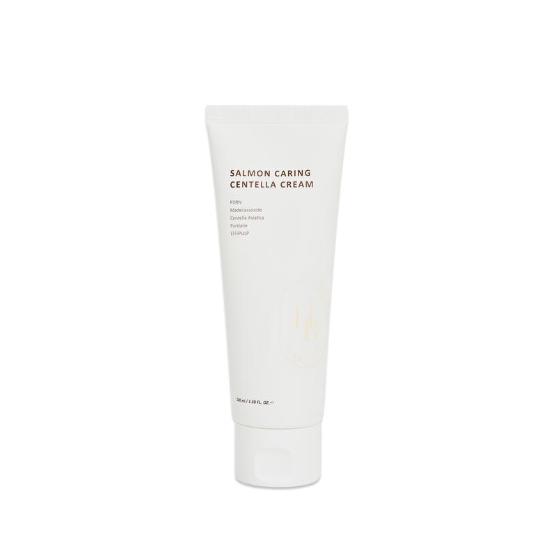 Heveblue Salmon Caring Centella Cream - Moisturizer for Sensitive Skin - Moisture - PDRN - Salmon - Rice Skin Repair Hydrating Moisturizer