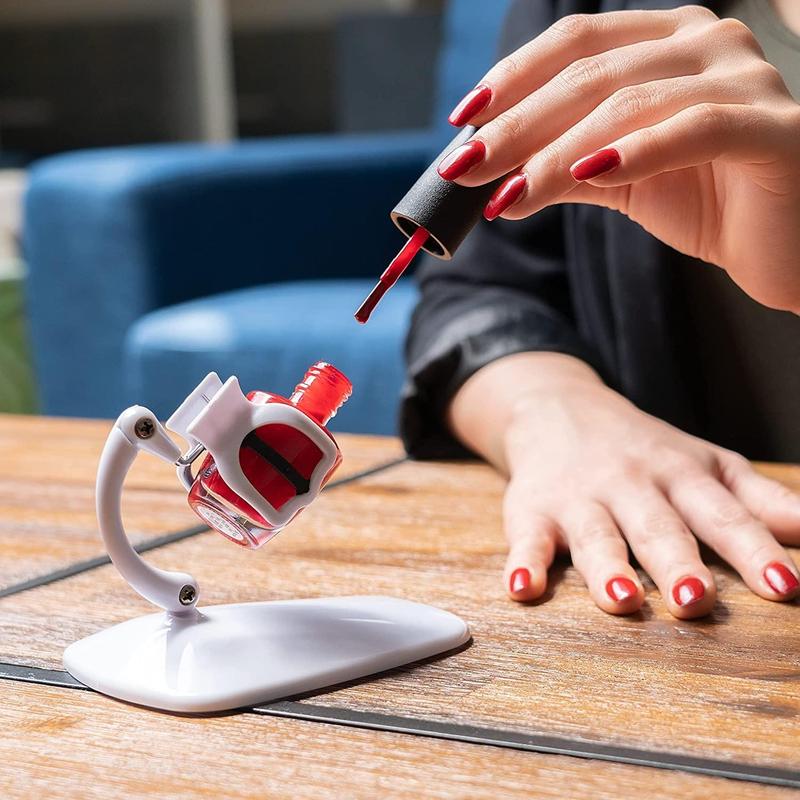 Nail Polish Holder, Nail Art Stand, Easy Grip Nail Art Tool, Manicure & Pedicure Tool for Home & Salon Use