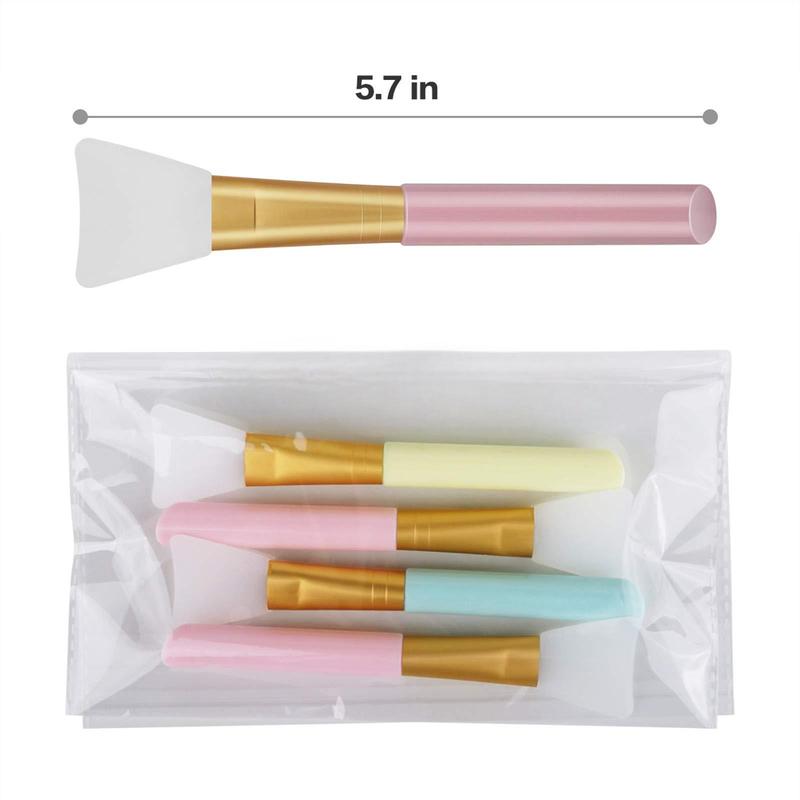 4-Pack Silicone Facial Mask Applicators, Hairless Moisturizer Applicator Tools Skincare Comfort