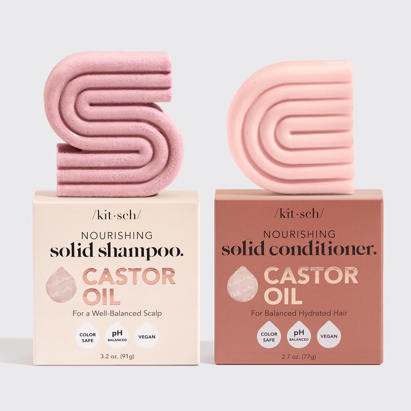 Castor Oil Shampoo & Conditioner Bar Combo Pack Haircare Moisture