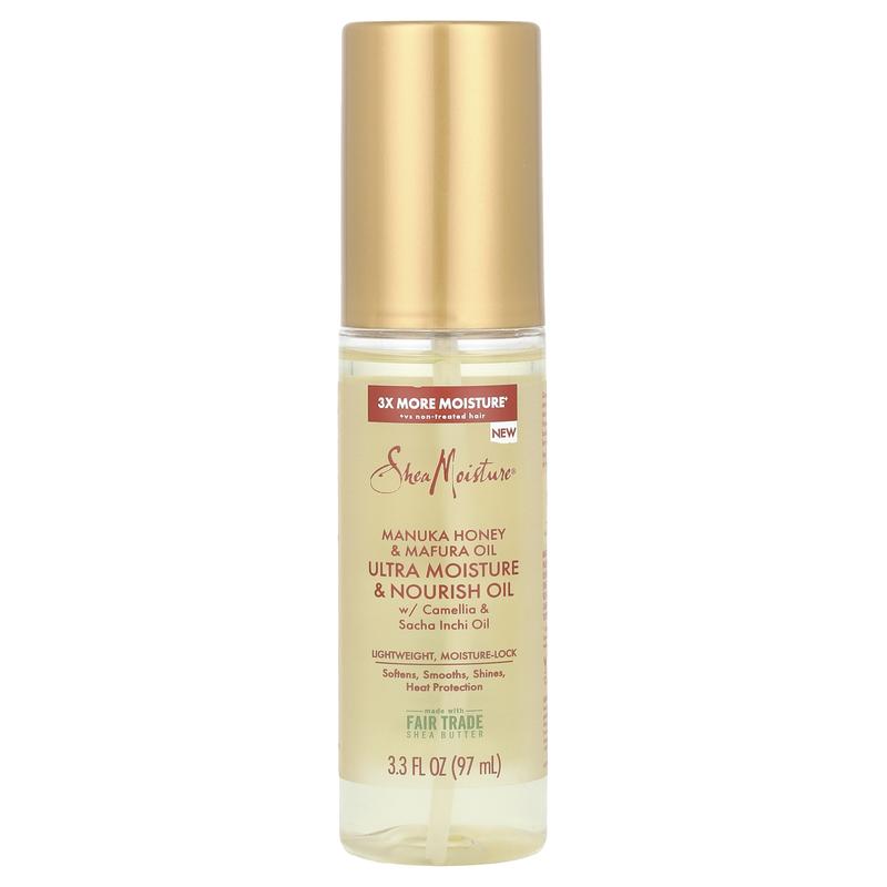SheaMoisture Ultra Moisture & Nourish Oil, Manuka Honey & Mafura Oil, 3.3 fl oz (97 ml)