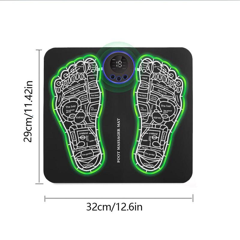 Foot Massager, 8 Modes 19 Gear Foot Relaxation Pad with Remote Control, Electric Foot Massage Machine for Home & Office