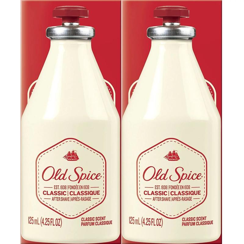 Old Spice Classic After Shave 4.25 Ounce (125ml) (2 Pack) Aftershave Foam
