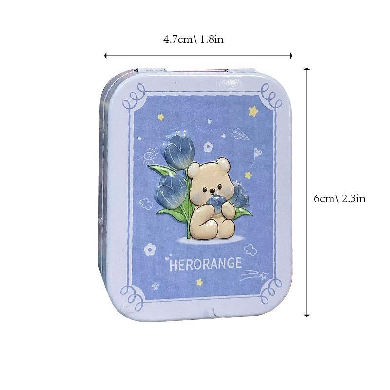 Cute Bear Design Blush Palette, 3 Counts set Low Saturation Matte Blush, Natural Look Lightweight Blush, Soft Color Shadow, Suitable for All Skins