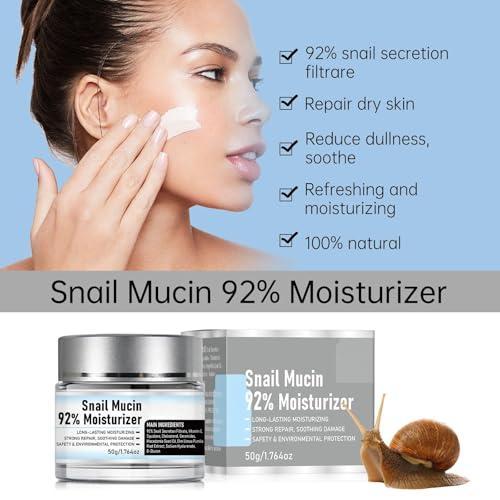 Moisturizer Daily Face Gel Cream, Crema de Baba de Caracol Original, Filtrate Nourishing Cream, Moisturizer Face facial cleanser