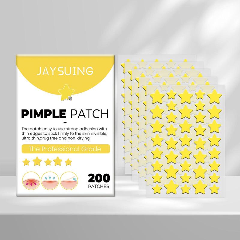 Star Shaped Pimple Patch, 200pcs box Hydrocolloid Acne Cover Patches, Facial Skin Care Patches, Acne Treatment Patches for Face