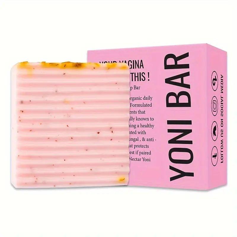 Premium Soap, Yoni Bar - pH Balanced Feminine Wash - Natural Ingredients Feminine Care Daily Oil for Razor Bumps, Dryness, BV, Odor - 3 oz Yoni Bar