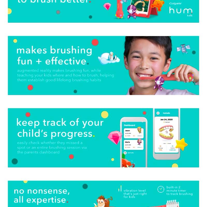 Kids Battery Powered Smart Toothbrush, Coral - Oral Care for Children