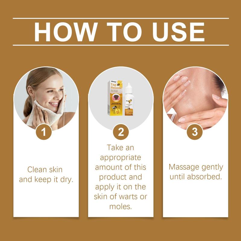 Bee Venom Skin Care Drops, 2 Counts set Gentle Wart Cleansing Smoothing Serum, Moisturizing Skin Care Kit for Women & Men