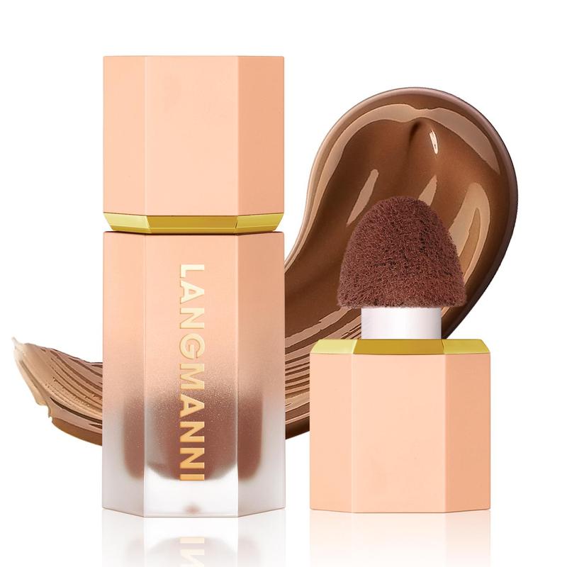 Comfort Long Lasting Liquid Bronzer, Natural Contour Lightweight Cosmetic Bronzer Cream, Lightweight Blush Contour Stick
