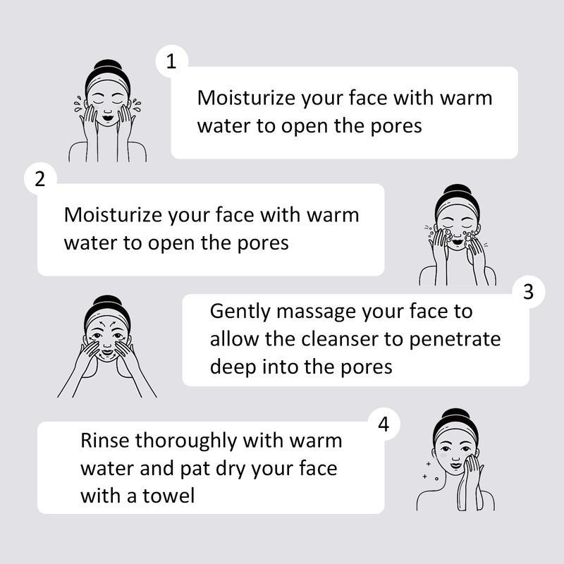 VGO Facial Cleanser of Double Care and Effets 50g All types of skins Cleanse and moisturize Hydrating Comfort Skin Repair