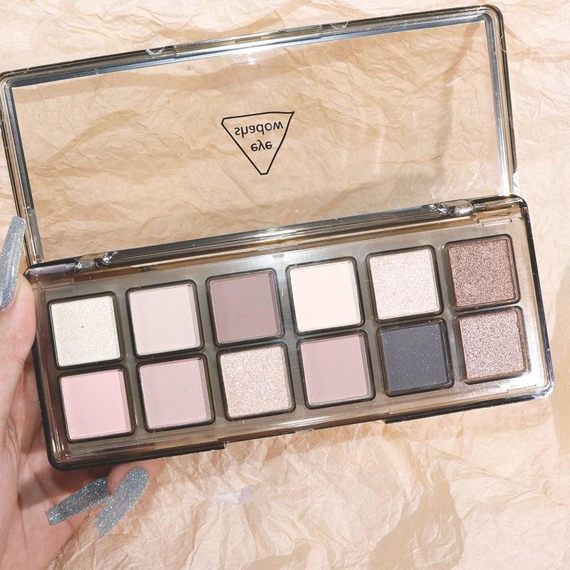 12-Color Nude Eyeshadow Palette for Versatile Day-to-Night Looks – Blendable, Long-Lasting, and Highly Pigmented. Elevate Your Eye Makeup – Unleash Your Unique Style (20)