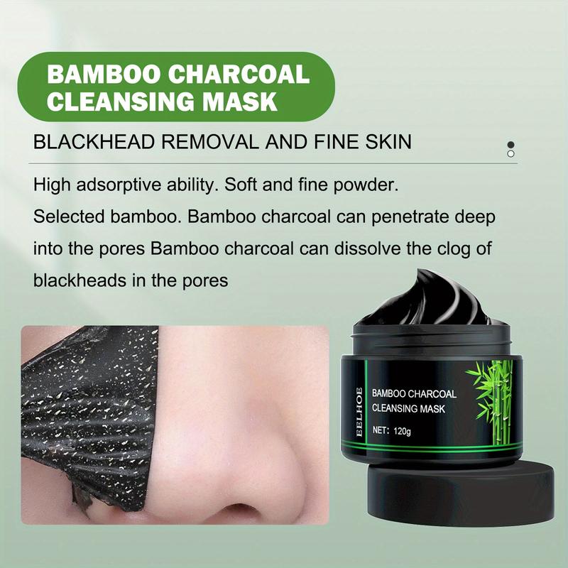 120ml EELHOE Bamboo Charcoal Blackhead Removing Tearing facial mask Moisturizing Blackhead Removing Acne Shrinking Pore Oil Control Mud Film YoYo Cosmetics Skincare Comfort Skin Repair Moisture Skin Repair Moisture Moisturize Hydrate Moisturize Hydrate