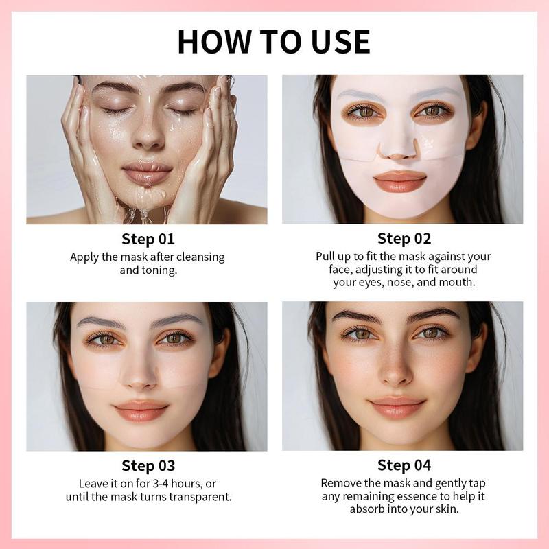 Collagen Deep Moisturizing Facial Mask, 5 Boxes set(4 Counts box) Hydrating Firming Face Mask, Brightening Face Masks for Women & Men