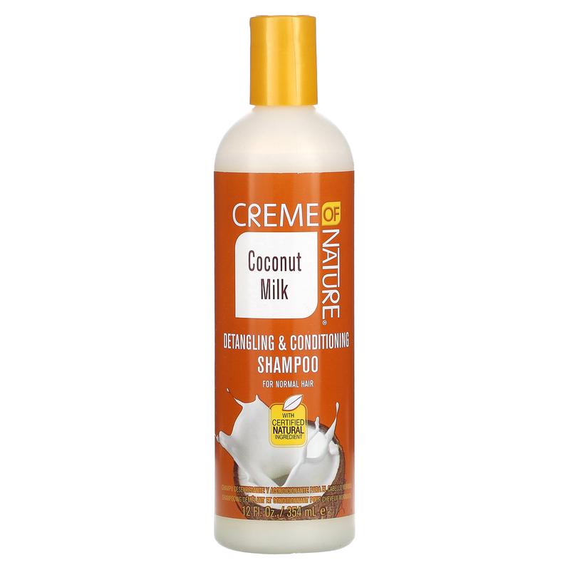 Creme Of Nature Detangling & Conditioning Shampoo, For Normal Hair, Coconut Milk, 12 fl oz (354 ml)