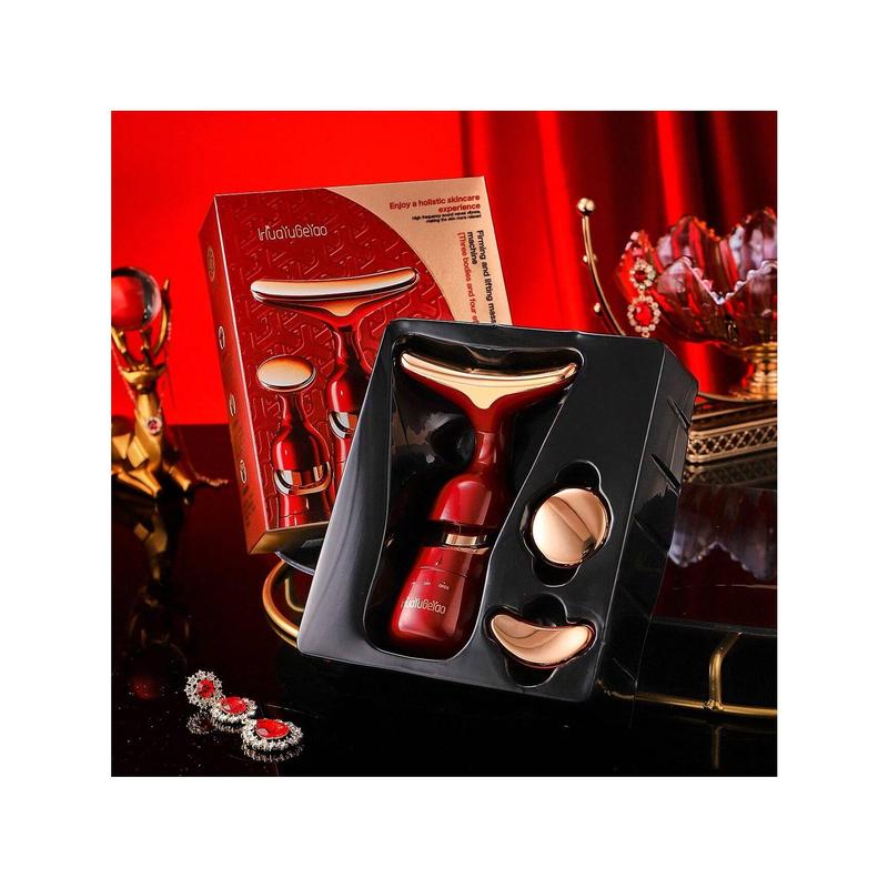 4d Multi-Functional Lifting Tightening Massaging Importing Beauty Device For Facial Care - 3 Modes In One Device For Home Use, Therapy-For-Face And Neck, Skin Care Tool Husehold Face Care Machine Ship Not Include Battery